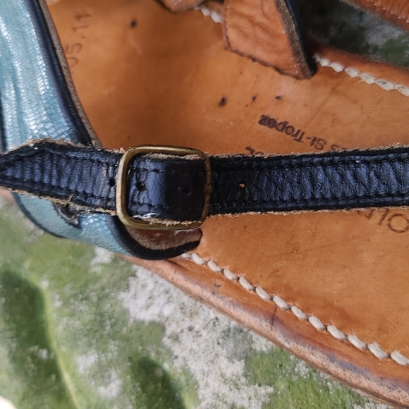 Rare Golden Goose by K. Jacques St-Tropaz T strap leather sandals. Sz 40… - Picture 12 of 16